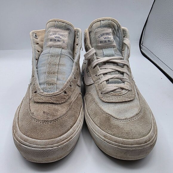 Vans Gilbert Crockett High Pro Mens Size 4.5 Triple White Skateboard Shoes main image 5